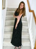 Sexy girl walks down the staircase elegantly. What more? She strips nude and teases her boobs!