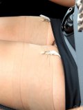 Gorgeous Latin housewife shows her fuzzy pussy and her heavy jugs when driving