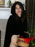 This naughty old Red Riding Hood's pussy is as furry as the Big Bad Wolf himself