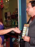 Oldie lures hung door-to-door salesman into fucking her pussy soaked with juice