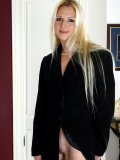 Cheeky MILF Kyra shows she doesn't like wearing anything under her baggy coats