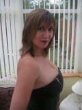 Almost fetishistic solo shoot from busty mommy that loves tight black leather