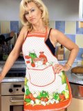 Mommy prefers drilling herself with nice-sized dildos to cooking in her kitchen