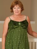 Seemingly decent ginger granny takes off everything including her baggy panties