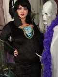 Juicy and plump babe gets her curvy body slammed in her spooky dungeon