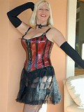Sassy mature blonde has another incredible set of posing in slutty lingerie