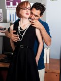 This hot office lady bangs her well-hung and young employee right on her desk