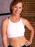 Beautiful slut in sport bra and pants strips! Are you craving for her fit and well toned body?