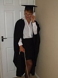 Hot pictures of a sexy mature blonde posing as a grad student and revealing her juicy tits