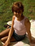 Old outdoor enthusiast tears through her hose to make it to her dick-hungry twat